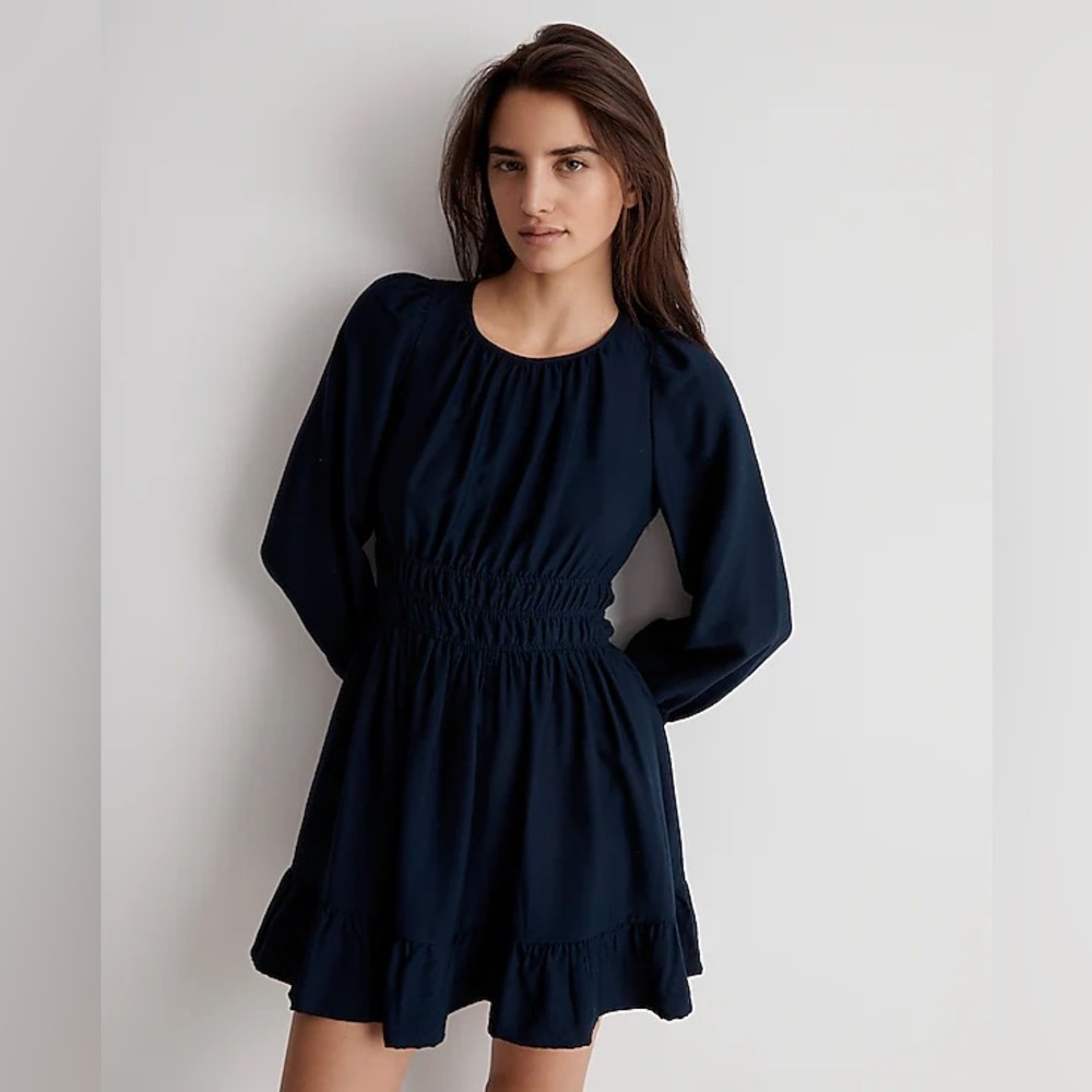 Madewell Sophia Open Back Mini Dress